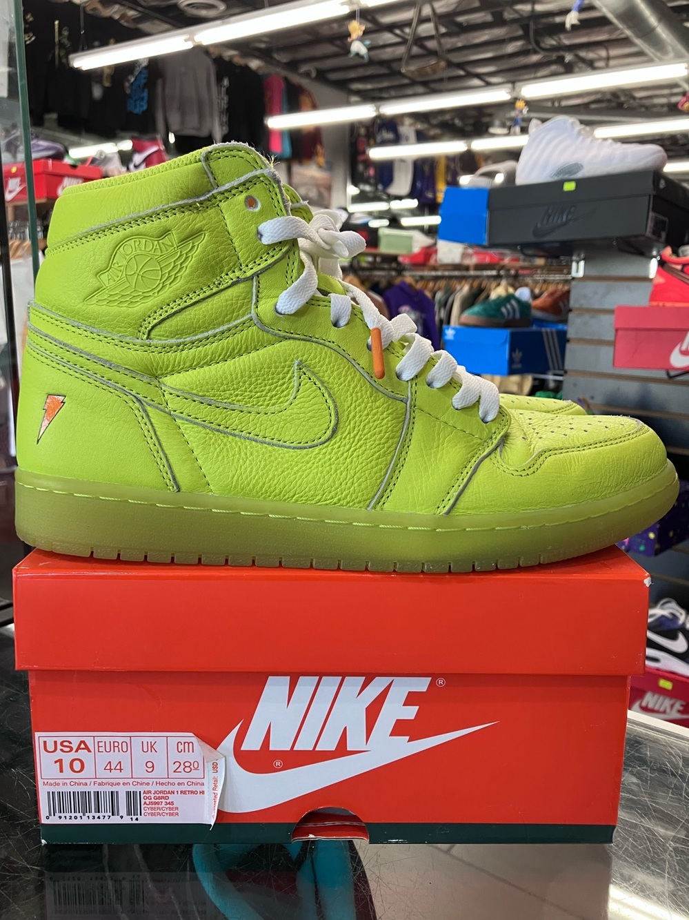 Air Jordan 1 Retro High Gatorade Cyber Size 10 - Picture 2 of 9